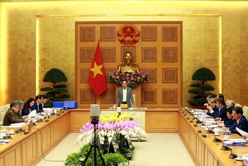 Phó Thủ tướng Trần Lưu Quang chủ trì cuộc họp. Ảnh: VGP