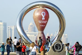 Không khí World Cup 2022 sôi động đã tràn ngập tại Qatar. (Ảnh AFP)