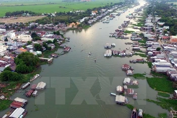 Sông Cửu Long. (Nguồn: TTXVN)