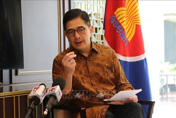 Chủ tịch ASEAN-BAC Arsjad Rasjid đánh giá Việt Nam đã có nhiều đóng góp tích cực vào việc thực hiện các ưu tiên kinh tế của Chủ tịch ASEAN trong năm 2023. (Ảnh: TTXVN)