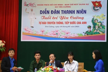 Diễn đàn thanh niên do Ban Chỉ huy quân sự huyện phối hợp Huyện đoàn Ý Yên, tỉnh Nam Định tổ chức.