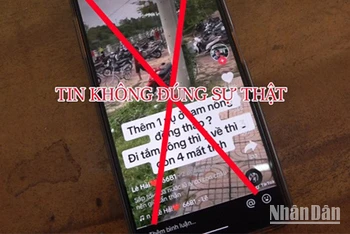 Thông tin sai sự thật do Lê Thanh Hải đăng tải.
