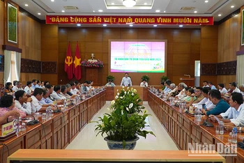 Quang cảnh hội nghị tuyên dương. Ảnh: HỮU NGHĨA
