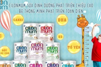 Dòng sữa Cilonmum được các đối tượng quảng cáo rộng rãi trên các nền tảng. (Ảnh: chụp màn hình)