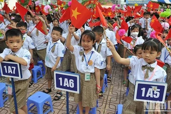 Học sinh tiểu học Hà Nội. (Ảnh: ĐĂNG KHOA)