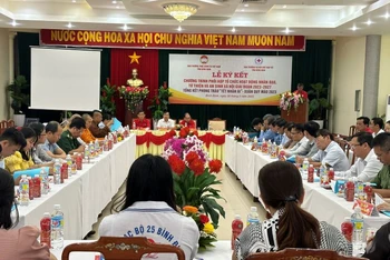 Quang cảnh buổi tổng kết Phong trào “Tết Nhân ái” - Xuân Quý Mão 2023.