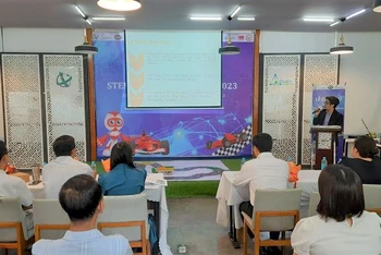 Quang cảnh lễ phát động cuộc thi STEM Robot Challenge lần thứ 7.