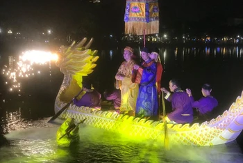 "Ngọc Sơn huyền bí" tái hiện huyền thoại Vua Lê trả gươm báu cho Rùa thần.