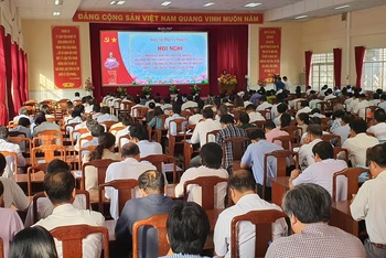 Điểm cầu chính tổ chức Hội nghị.