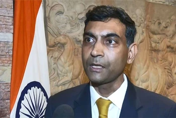 Đại sứ Ấn Độ tại Lào Prashant Agarwal. (Nguồn: ANI)