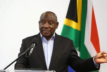 Tổng thống Cộng hòa Nam Phi Cyril Ramaphosa. (Ảnh: REUTERS)