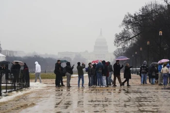 Khung cảnh tại Washington DC, ngày 19/1/2025. Ảnh: Tân Hoa Xã