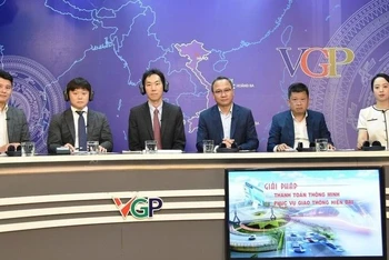 Quang cảnh buổi Tọa đàm "Giải pháp thông minh trong giao thông hiện đại". (Ảnh: VGP)