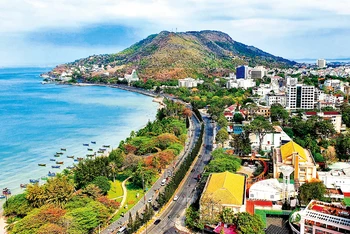 Toàn cảnh thành phố Vũng Tàu.
