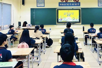 (Ảnh: Trường THCS Chu Văn An, quận Long Biên, Hà Nội)