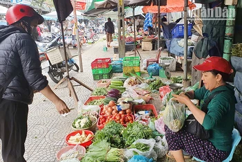 Rau tăng giá làm tiểu thương nhập ít hơn, người dân cũng không dám mua nhiều. 