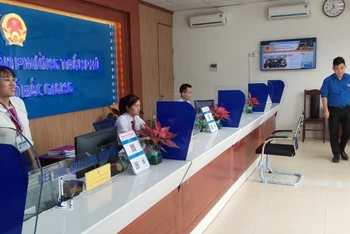 Bộ phận tiếp công dân tại phường Thọ Xương, thành phố Bắc Giang.