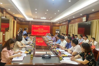 Quang cảnh Hội nghị của Ủy ban Trung ương Mặt trận Tổ quốc Việt Nam và tỉnh Điện Biên.