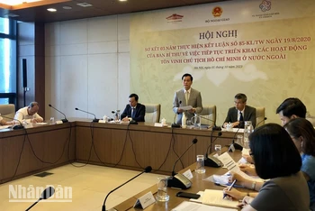 Thứ trưởng Ngoại giao Hà Kim Ngọc phát biểu tại hội nghị.
