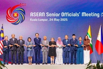 Các quan chức cao cấp (SOM) trù bị cho Hội nghị cấp cao ASEAN lần thứ 46. (Ảnh: Bộ Ngoại giao Việt Nam)