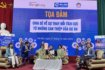Tọa đàm tại lễ tổng kết dự án. (Ảnh: Plan International Việt Nam)