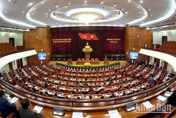 Hội nghị lần thứ tư Ban Chấp hành Trung ương Đảng khóa XIII (Ảnh: Đăng Khoa).