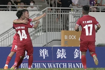 Hải Phòng FC lội ngược dòng thắng Rangers. (Ảnh: VOV)