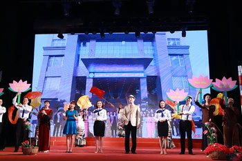 Hội thi tuyên truyền viên bảo hiểm xã hội, bảo hiểm y tế khu vực đồng bằng Trung du Bắc Bộ năm 2019 tại Hải Phòng. (Ảnh minh họa: VSS)