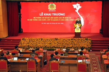 Lễ khai trương hệ thống Cơ sở dữ liệu quốc gia về dân cư do VNPT chủ trì về thiết kế và xây dựng
