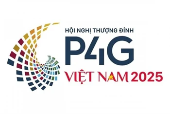Logo chính thức Diễn đàn Đối tác vì tăng trưởng xanh và mục tiêu toàn cầu 2030 lần thứ 4 năm 2025 diễn ra tại Hà Nội.