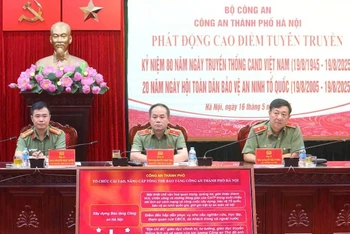 Phát động cao điểm tuyên truyền dịp 80 năm Ngày thành lập Công an nhân dân.