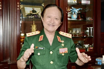 Thượng tướng, Viện sĩ, Anh hùng Lực lượng vũ trang nhân dân Nguyễn Huy Hiệu, nguyên Ủy viên Trung ương Đảng, nguyên Thứ trưởng Bộ Quốc phòng. (Ảnh do Thượng tướng Nguyễn Huy Hiệu cung cấp)