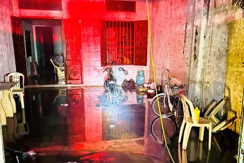Khu vực phát sinh hỏa hoạn.