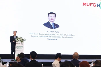 Ông Lê Thanh Tùng, Thành viên Hội đồng quản trị VietinBank nhấn mạnh ESG không chỉ là một xu hướng, mà là cam kết, là tư duy và là hành động thực tiễn.