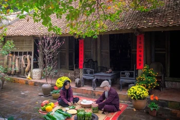 Làng cổ Đường Lâm, thị xã Sơn Tây (Hà Nội). (Ảnh: Nina May)
