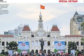 Báo Nhân đạo: Đất nước Việt Nam tự do trải qua 50 năm phát triển sau nửa thế kỷ thống nhất đất nước.
