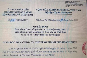 Thành phố Hồ Chí Minh ban hành quy chế quản lý nghệ sĩ đi công tác ở nước ngoài.