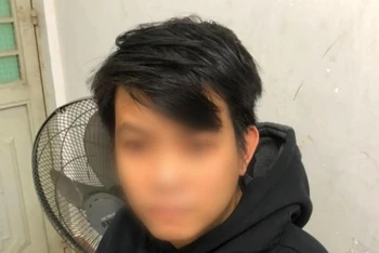 Đối tượng Vũ Văn Thắng bị bắt giữ.
