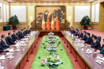 Thủ tướng Phạm Minh Chính hội kiến Tổng Bí thư, Chủ tịch Trung Quốc Tập Cận Bình.