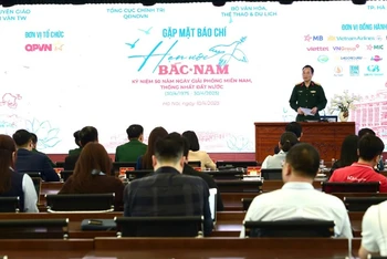 Toàn cảnh buổi gặp mặt báo chí thông tin về Chương trình chính luận nghệ thuật "Hẹn ước bắc-nam".