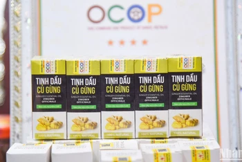 Tinh dầu củ gừng, Hà Nội, sản phẩm OCOP 4 sao. (Ảnh: NHẬT QUANG)