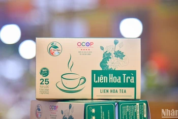 Trà Liên Hoa, Hà Nội, sản phẩm OCOP 4 sao. (Ảnh: NHẬT QUANG)