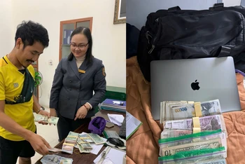 Một hành khách Campuchia vừa được trao trả nhiều tài sản giá trị bỏ quên khi xuống tàu.