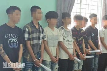 Các đối tượng có liên quan vụ án giết người, xảy ra ngày 19/6/2024, tại thành phố Hà Tiên.