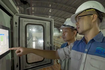 Công ty CP Đầu tư và Kinh doanh Nước sạch Sài Gòn thực hiện công tác bảo trì van