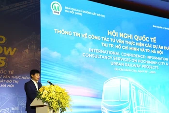 Hội nghị quốc tế thông tin về công tác tư vấn thực hiện các dự án đường sắt đô thị tại Thành phố Hồ Chí Minh và thành phố Hà Nội (Ảnh: QUÝ HIỀN)