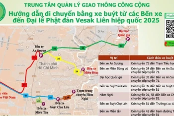 Hướng dẫn chi tiết lộ trình di chuyển bằng xe buýt đến Đại lễ Vesak
