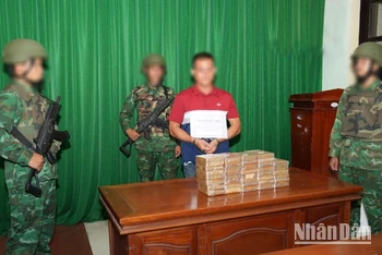 Đối tượng T.N.T (quốc tịch Việt Nam) bị Bộ đội Biên phòng tỉnh Quảng Nam bắt giữ cùng tang vật.