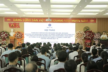 Ảnh hội thảo lấy ý kiến về các nội dung sửa đổi, bổ sung triển khai Luật Khám bệnh, chữa bệnh