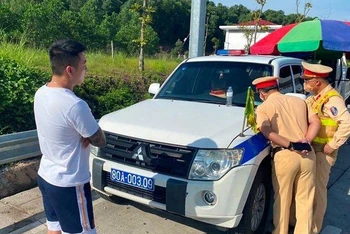 Tài xế bị phát hiện dương tính với chất ma túy.